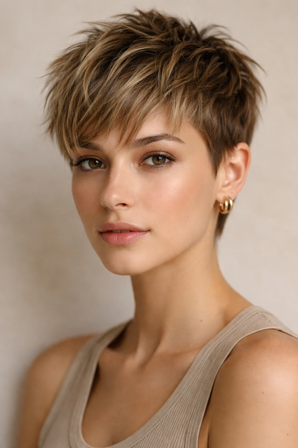 Portrait of The Textured Crop showing choppy layers and texture.
