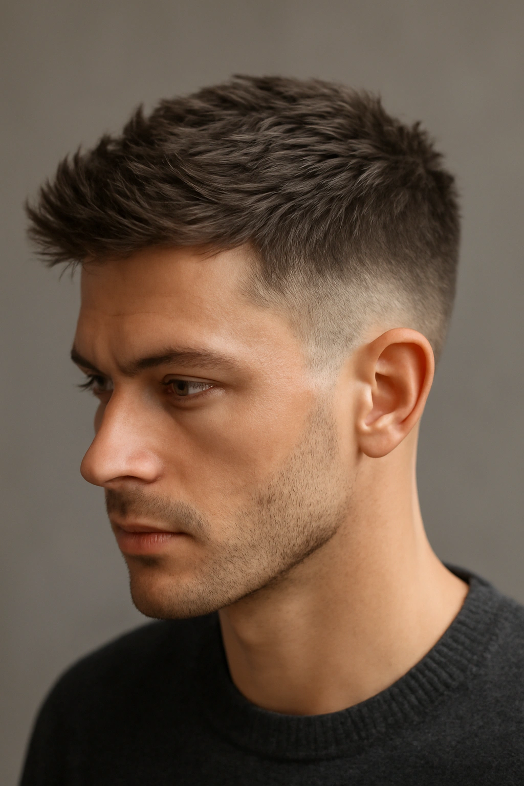Close-up portrait of a textured crop with natural movement