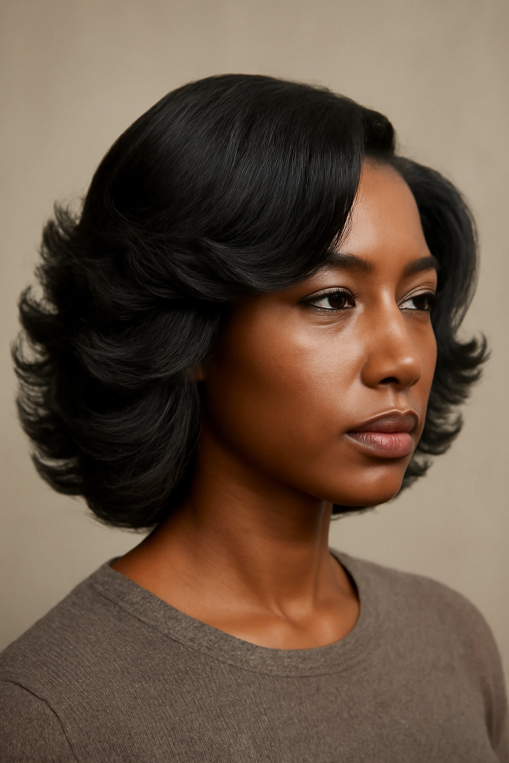 Portrait of The Textured Flip With Defined Waves highlighting natural waves and outward flips