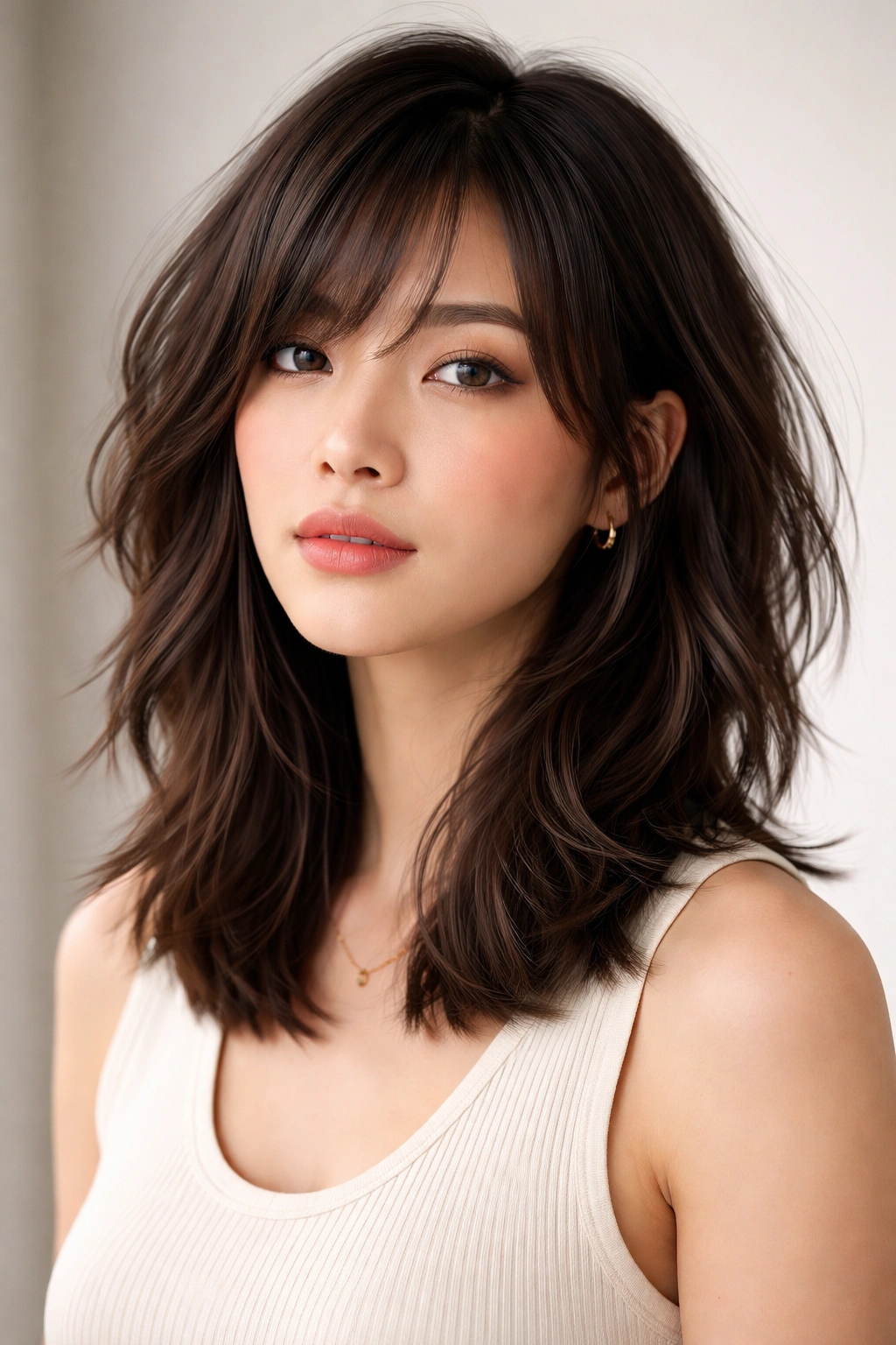 Textured lob with choppy layers for added volume