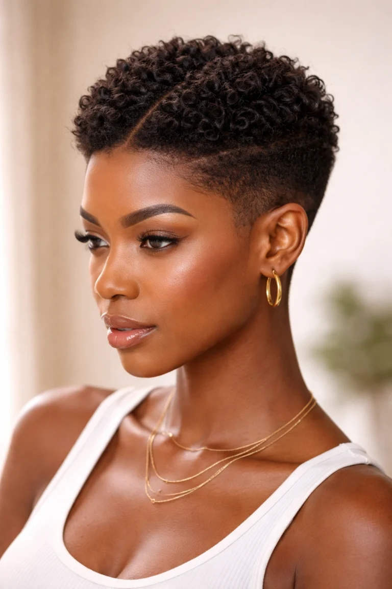 10 Middle Part Short Styles for Black Women
