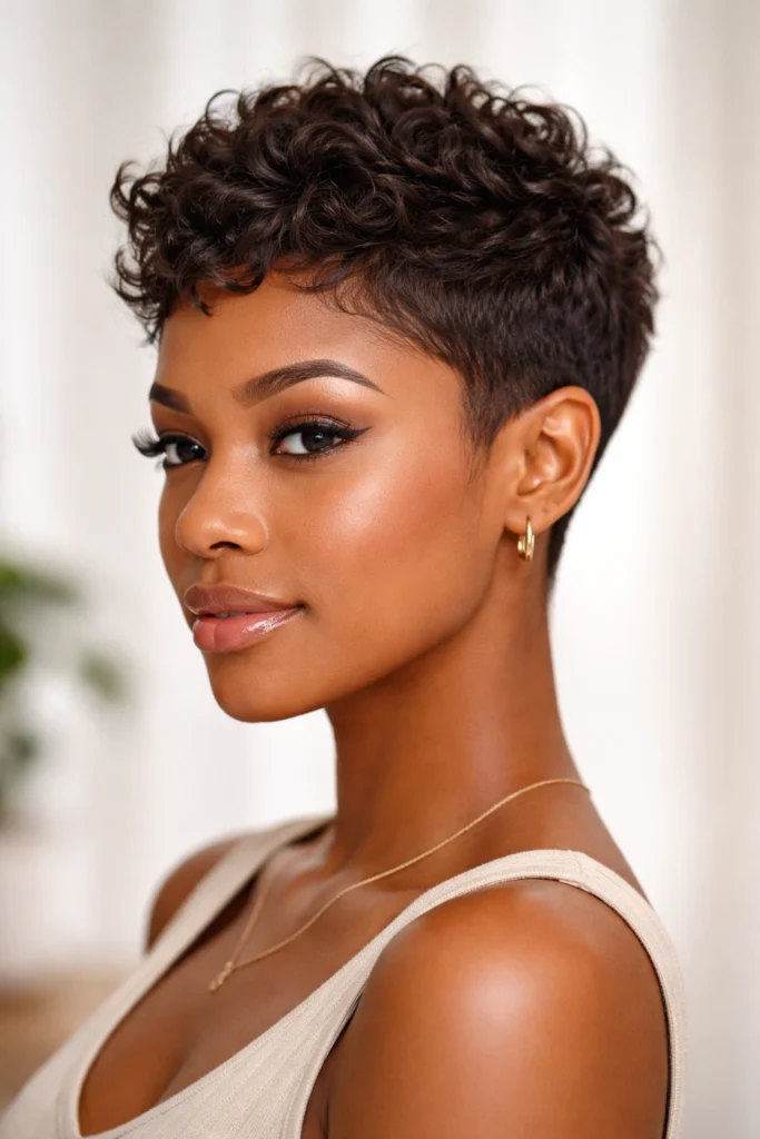12 Short Curly Haircuts for Black Women to Copy