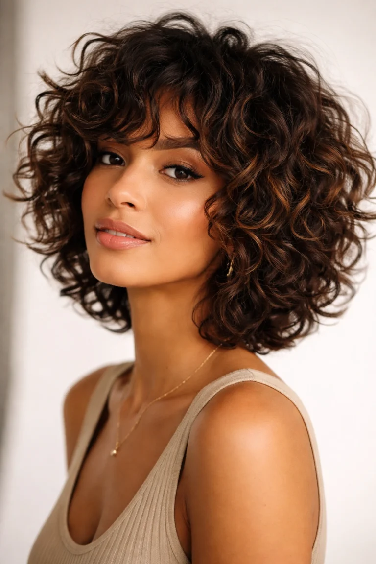 20 Curly Bob Styles for Natural and Permed Curls