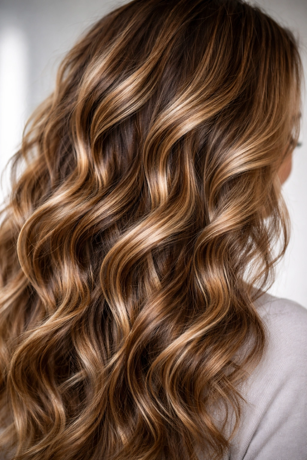 Textured waves with multidimensional highlights catching light