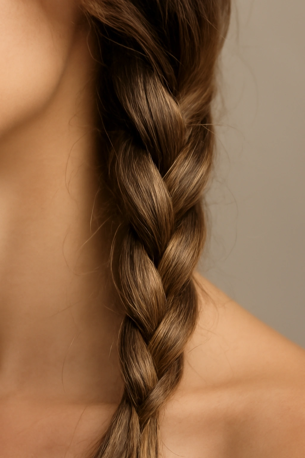 Two-strand twisted rope braid with relaxed tension.