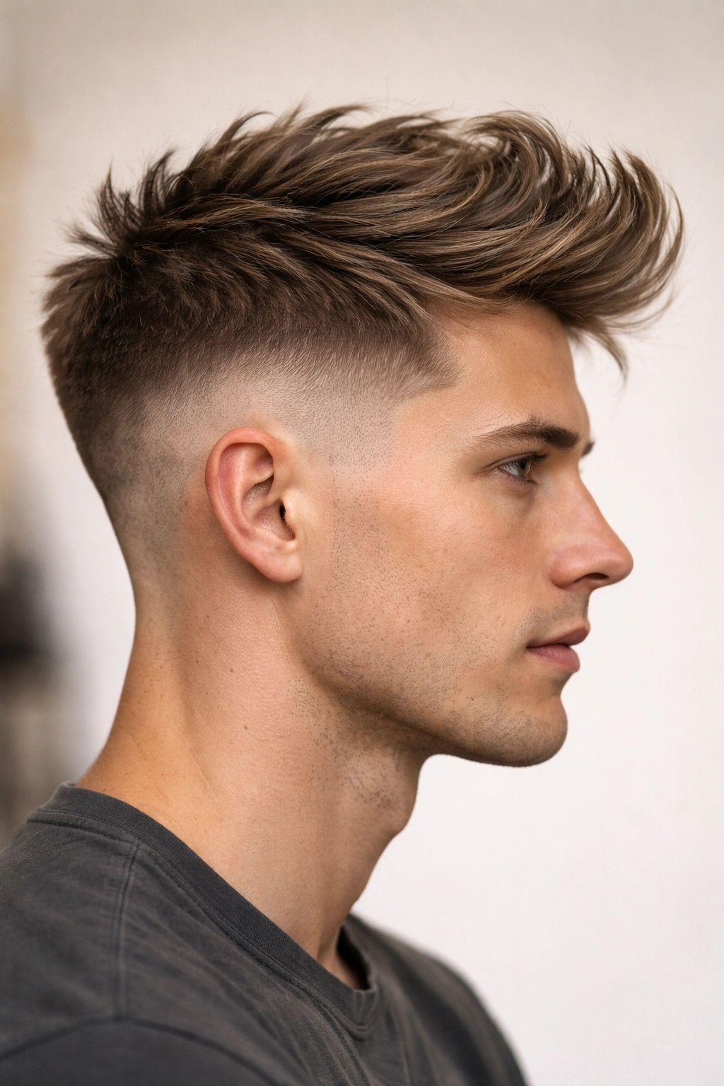 Side profile of a disconnected undercut with short sides and long top