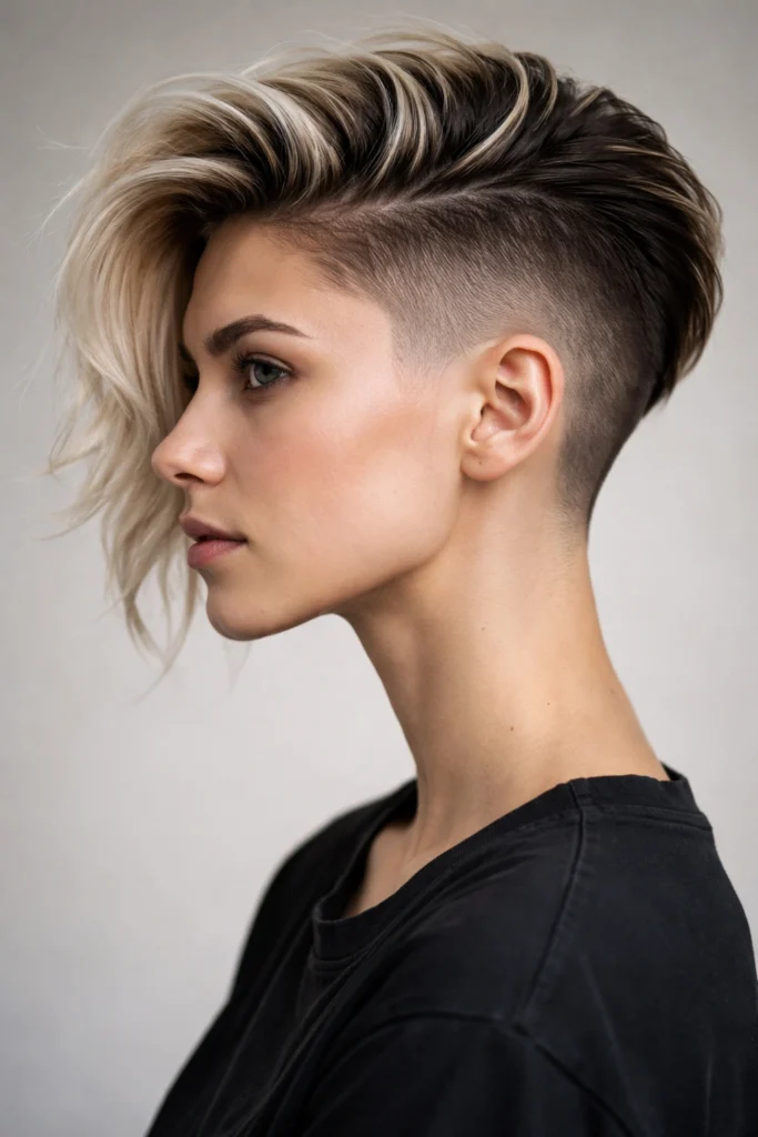 12 Short Haircuts With Shaved Sides For Bold Women