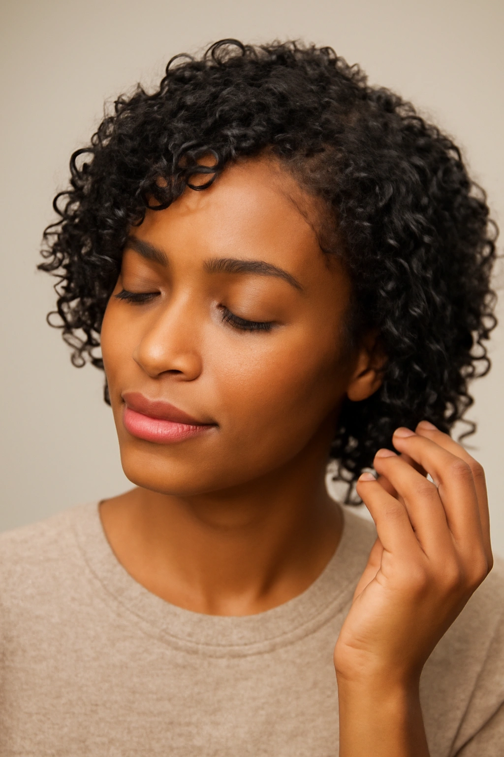 Refreshed curls with renewed texture after a curl refresher